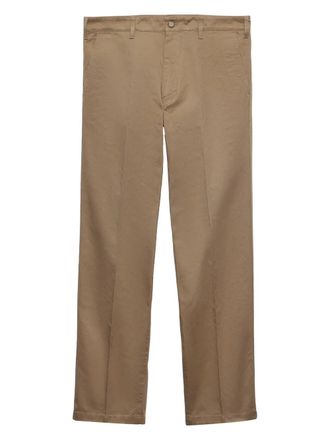 Prada cotton chinos - men - Cotton - 46 - Neutrals