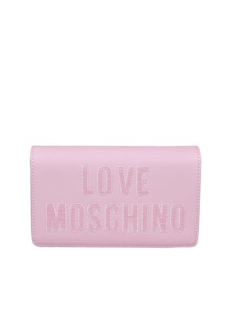 Love Moschino Pink Polyurethane Chain Shoulder Bag