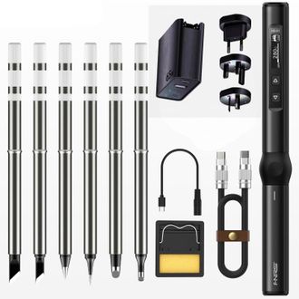 OEM Estaci&oacute;n De Soldadura Port&aacute;til Inteligente Hs-01 Con Soldador El&eacute;ctrico, Pantalla Oled De 0,87 Pulgadas, Carcasa De Aleaci&oacute;n De Aluminio Y Ajuste De T