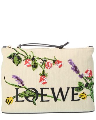 Loewe Oblong Medium Canvas Pouch