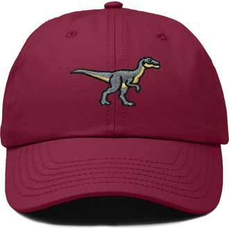 Dalix Velociraptor Dad Cap in Maroon at Nordstrom