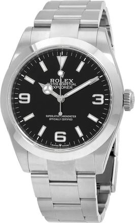 Rolex Explorer Automatic Chronometer Black Dial Mens Watch 224270-0001