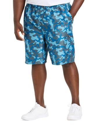 Reebok Big & Tall Performance Ripstop Camo Cargo Shorts in Blue Camo at Nordstrom, Size 4X Big