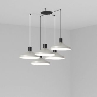 Faro Barcelona Faro Kombo - L&aacute;mpara De Techo Colgante Cluster Gris, E27