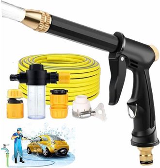 OEM Pistola Pulverizadora De Agua, Pistola De Lavado De Coches De Alta Presi&oacute;n, Pistola De Lavado De Alta Presi&oacute;n Con 3 Conectores R&aacute;pidos Y Manguera De A