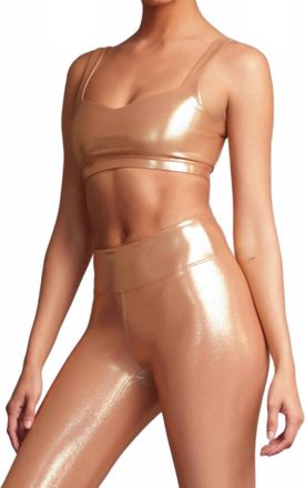 Heroine Sport Marie Sports Bra Top In Amber Glow