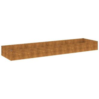 vidaXL vidaXL Fioriera Rialzata da Giardino 387x100x36 cm in Acciaio Corten