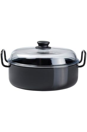 Riess Schmorpfanne, Schwarz, Metall, 5,30 l, rund, 33x16.80x28 cm, backofengeeignet, kratzfest, geschmacksneutral, Kochgeschirr, Pfannen, Bratpfannen