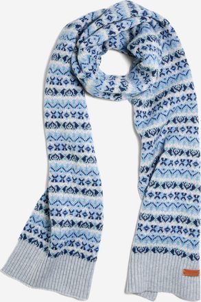 Cole Haan Womens Fairisle Scarf - Grey