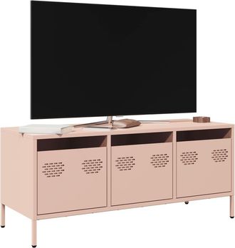 Berkfield Home TV Cabinet Pink 101.5x39x43.5 cm Cold-rolled Steel