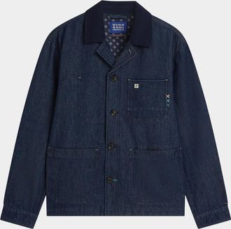 Scotch & Soda Men & apos;s Utility Cotton Denim Jacket
