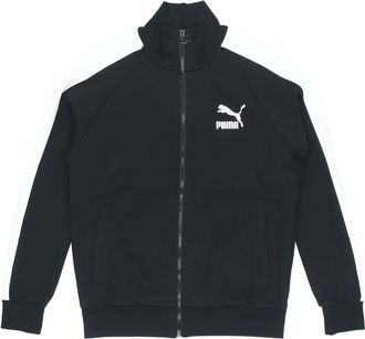 Puma Sports Leisure Knitted Stand-up Collar Jacket Mens Black 531377-01