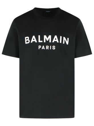Balmain Camiseta De Algod&oacute;n Negra