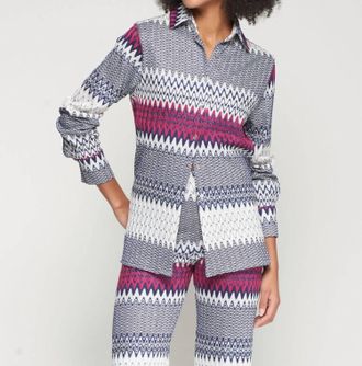 Vilagallo Mariela Marino Jacquard Shirt In Multi