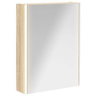 vidaXL Armario Con Espejo De Ba&ntilde;o Roble Sonoma 53,5 X 15,5 X 70 Cm Vidaxl
