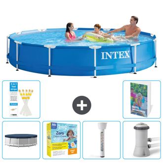 Intex Piscina Con Estructura Redonda - 366x76 Cm - 7-piezas S18