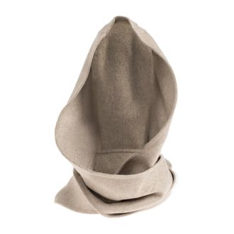 Max Mara Hats, female, Beige, Size: ONE SIZE Erba Hooded Cashmere Scarf