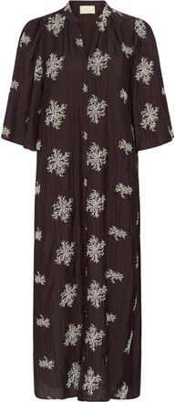 Soaked In Luxury SLZazu Dolore Jurk - Dames - Casual kleedjes - Bruin - L - Kleedjes