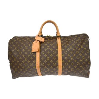 Louis Vuitton Pre-owned Weekend Bags, female, Brown, Size: ONE SIZE Pre-owned Keepall Travel Bag