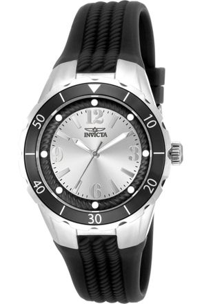 Invicta Angel 17482 Dames Horloge - Quartz Uurwerk - Roestvrij Staal met zilveren Wijzerplaat - 38mm