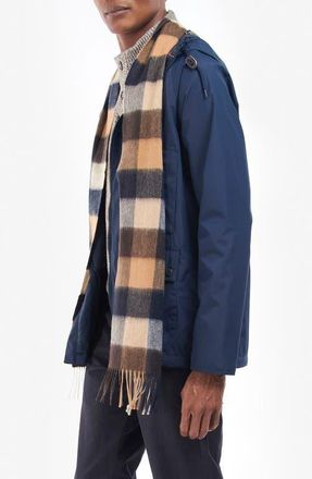 Barbour Plaid Lambswool Scarf in Autumn Dress at Nordstrom