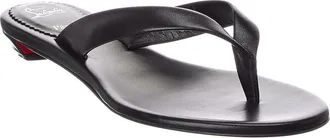 Christian Louboutin Miss Z Leather Thong Sandal