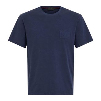 Liu Jo T-Shirt Basica M/C - male - Liu Jo - T-Shirts - Blue - 3XL - Tops