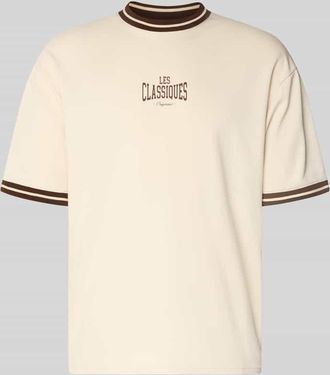 Only & Sons Boxy Fit T-Shirt aus reiner Baumwolle Modell LES in Offwhite, Gr&ouml;&szlig;e XXL