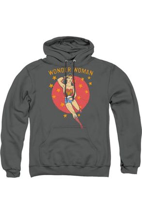 Gildan DC Comics Wonder Woman Circle Adult Pull Over Hoodie / Hooded Sweatshirt