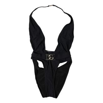 Dolce & Gabbana One-piece, female, Black, Size: S Nylon One-Piece Swimsuit