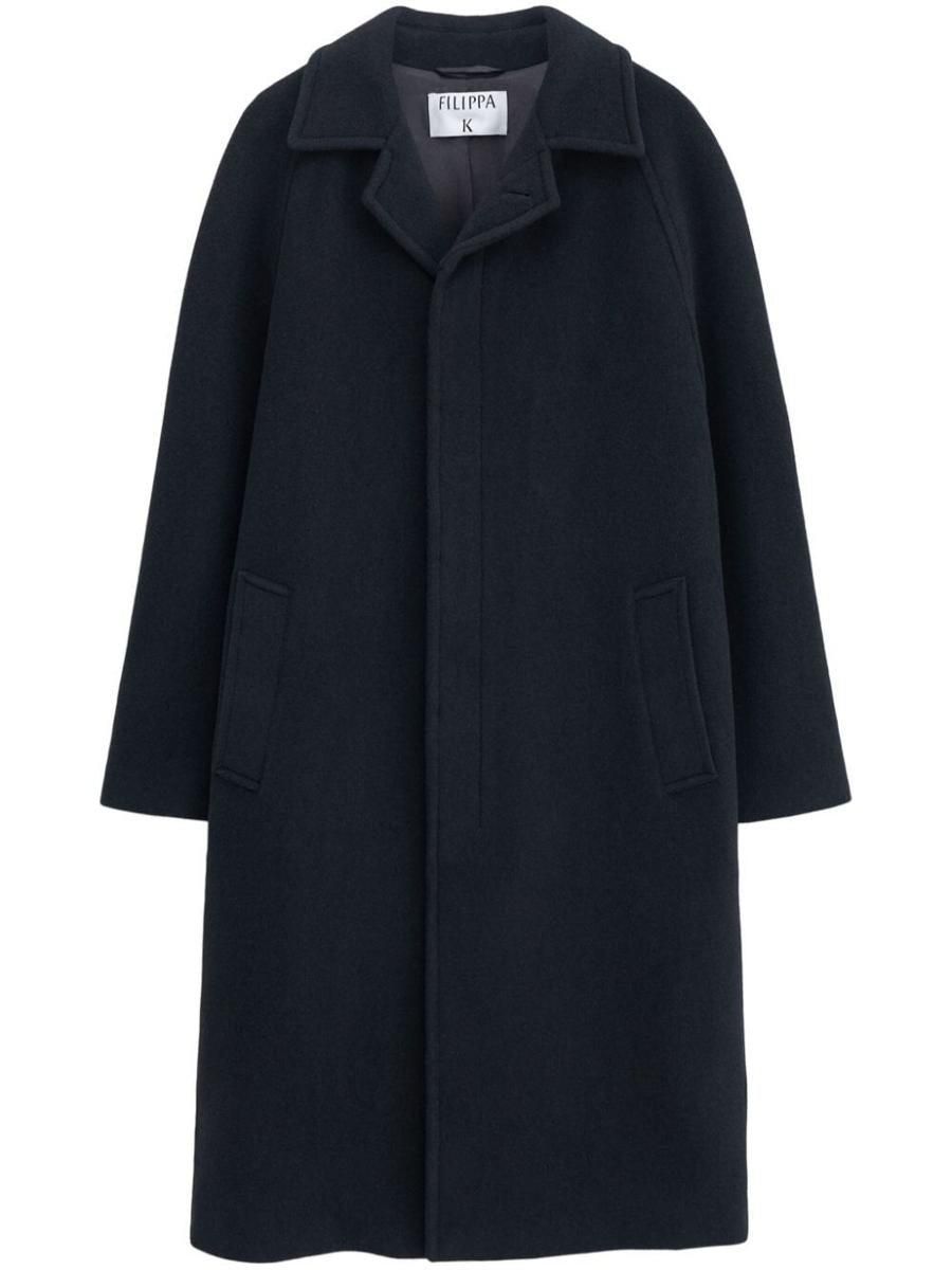 CAR WOOL (30091 2571 FILIPPA FW23 K MELANGE) COAT コート GREY