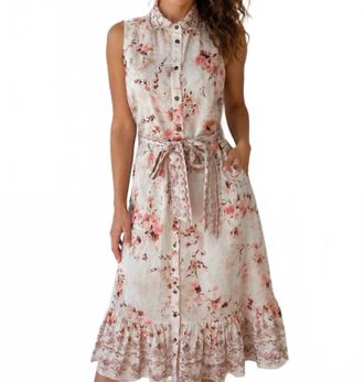 Elie Tahari Floral Print Dress In Multicolor
