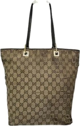 Gucci Pre-owned Tote Bags, female, Beige, Size: ONE SIZE Pre-owned Tote Bag