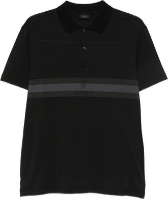 Gucci Logo-print Striped Polo Shirt