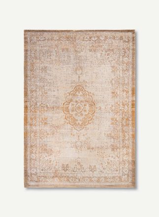 Louis De Poortere Medallion Design - Fading World Medallion Rug - Made In Belgium - Jacquard Flatweave Mec&aacute;nico - Acabado A Mano - Antideslizante Natural - 100% Algod&oacute;n