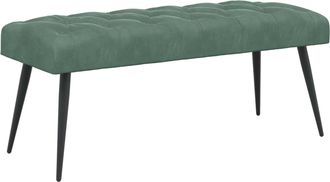 vidaXL Banco Con Tapicer&iacute;a Con Botones Verde Mar 110 X 40 X 46 Cm Vidaxl