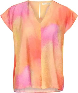 Inwear Abstract Print Top Blouse Sky Lights - Dames - T-shirts - Veelkleurig - 2XL - Tops