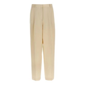 Toteme Broeken, Dames, Beige, S, Broeken