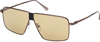 Web Eyewear Web WE0342 37N Mens Sunglasses Brown Size 64