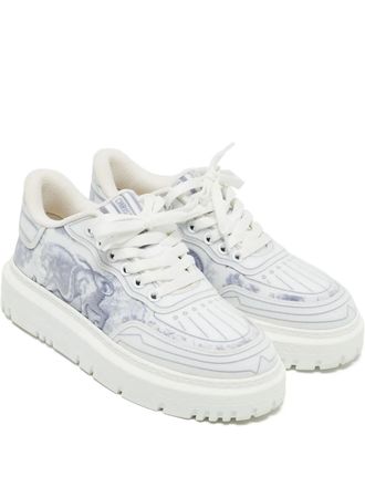Dior Dior Addict lace-up platform sneakers - White