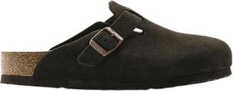 Birkenstock Sandalen Boston Soft Footbed - Heren - Slip ons - Bruin - 46 EU - Leer - Schoenen