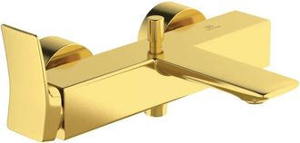 Ideal Mezclador De Ba&ntilde;o Check Oro Cepillado Expuesto Ideal Standard