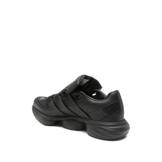 adidas Panelled Calf Leather Sneakers - Black