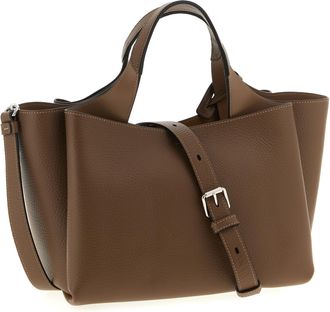 Tod's Womens Apa Shoulder Bag Brown Calfskin Leather