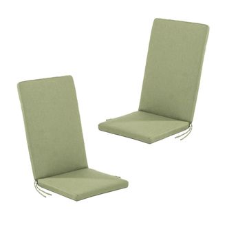ED&Egrave;N JARD&Iacute; Pack 2 cojines para silla jard&iacute;n repelente al agua verde