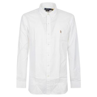 Polo Ralph Lauren Polo Ralph Lauren overhemden - Heren - Overhemden - Wit - Maat: XL