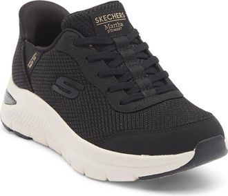 Skechers x Martha Stewart Arch Fit Sneaker in Black/Rose Gold at Nordstrom Rack, Size 6.5