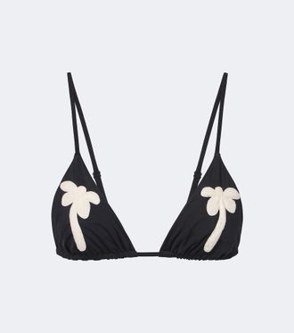 Johanna Ortiz Embroidered bikini top