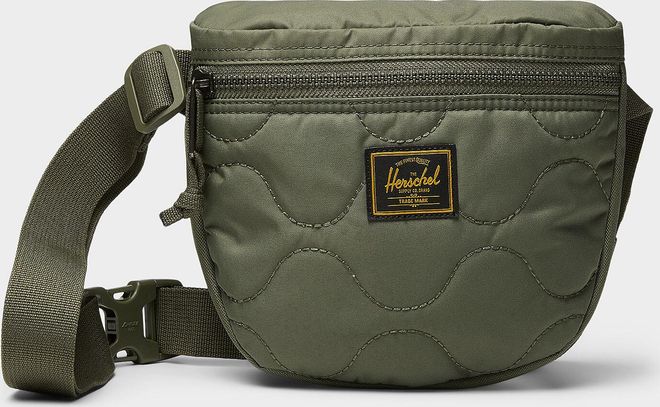 Mens Settlement quilted belt bag