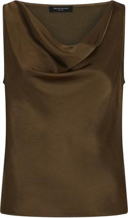 Bruuns Bazaar Top KorthalsiaBBCowl - - Tops - Donna - Marrone - 2XL